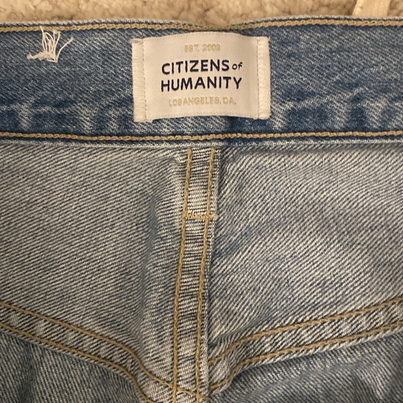 Citizens of Humanity Brynn Blue Wide-Leg Jeans 23 - Picture 7 of 9